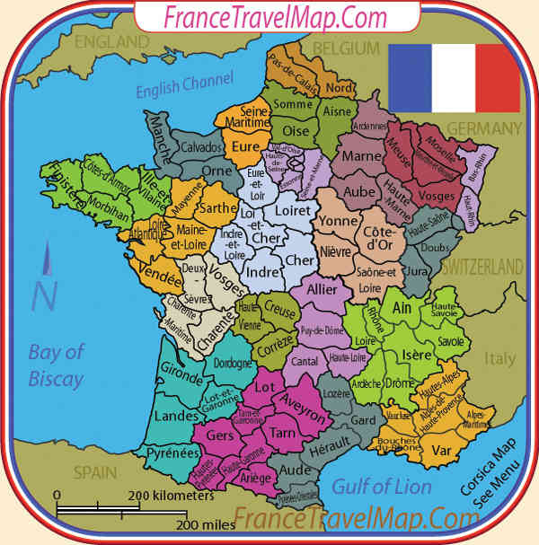 France Districts Map